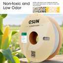 eSUN PLA+ Filament 1.75mm, 3D Printer Filament PLA Plus, Dimensional Accuracy +/- 0.03mm, 1KG Spool (2.2 LBS) 3D Printing Filament for 3D Printers, Cold White