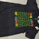 100 Days of School 100th Day Dino Dinosaur Kids T-Shirt 4T (Black)