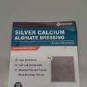 Ag Silver Calcium Alginate Wound Dressing Pads, 4''x4'' Patches, 10 Individual Pack, Soft Silver Dressings for Wound Care, Gentle Highly Absorbent Dressing, Non Stick Gauze Pads for Wounds