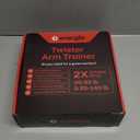 Twister Arm Trainer | Chest Workout Equipment Also for Biceps, Shoulders, Forearms, Back, Legs; Arm Chest Trainer for Men, Women, Beginners, Pros | 2 Spring Sets, 6 Resistance Levels (Blue) (Red)