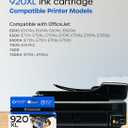920XL 920 XL Ink Cartridges for HP920 for HP920XL |High Yield | Compatible with Officejet 6500A 6000 6500 7000 7500 7500A Printer (1 Black, 1 Cyan,1 Magenta,1 Yellow, 4-Pack)