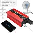 1200W Car Power Inverter DC 12V to 110V AC Converter 1200W Inverter Power Inverters with LCD Display and AC Outlets 2A USB Charging Port