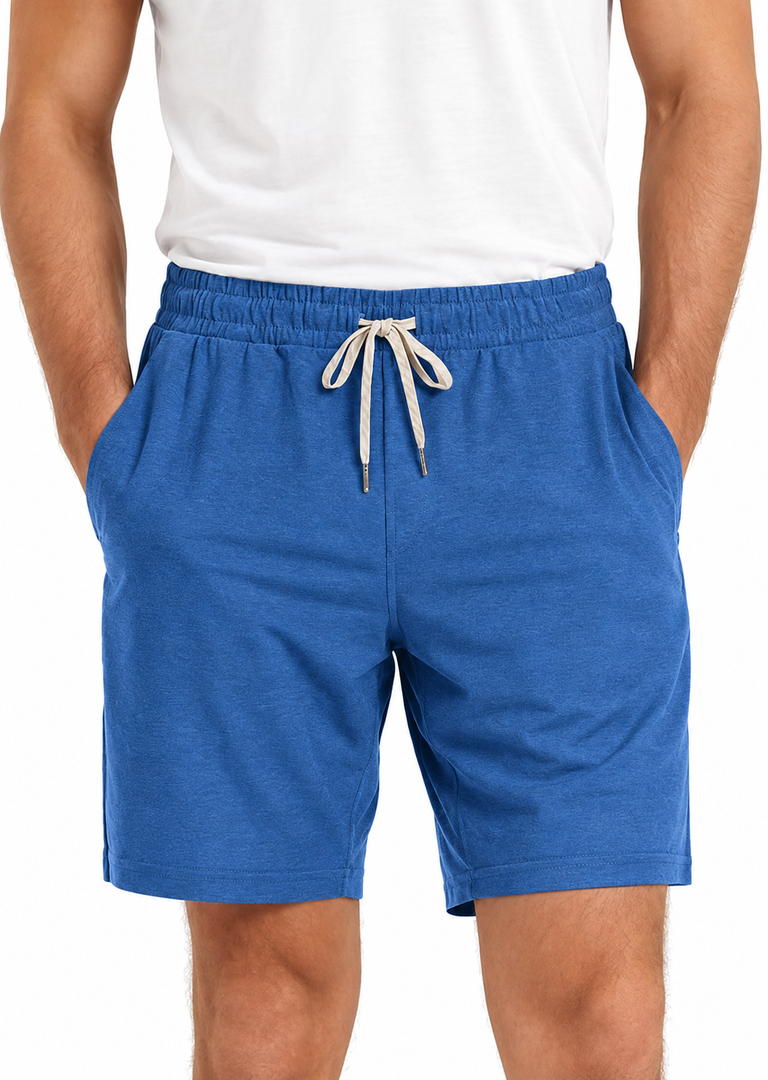ODODOS Men's Athletic Shorts with Pockets 5" Quick Dry Lightweight Workout Gym Running Shorts, Royal Blue, Medium