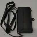 Wallet Case Compatible with iPhone 17 Pro Max 6.9" RFID Blocking 10-Card Holder Soft PU Leather Magnetic Snap Shoulder Strap Zipper Pocket Phone Case Fit for iPhone 17 Pro Max - Black