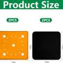 2 Pack 13" Square Planter Insert, Reusable Large Plant Pots Insert with Liner, Plastic Planter Pot Fillers for Indoor and Outdoor 16''-19'' Plants Containers