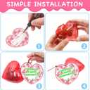 2 x 28 Pack Valentines Day Gifts for Kids ,Mochi Squishy Toys Filled Hearts Box with Valentine Cards Classroom Prizes Exchange Gifts Prizes Valentine Party Favors Valentines Day Gifts for Kids Boy Girl