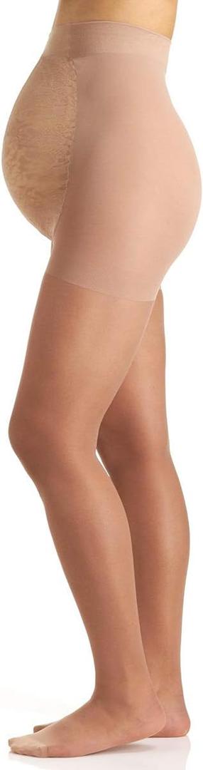 Berkshire Women's Plus-Size Maternity Light Support Pantyhose 5700 (D, Natural Tan)