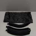 Grande Heatless Curls Overnight Rods No Heat Hair Curlers to Sleep Jumbo Foam Large Hair Rollers for Long Short Hair Heatless Curling Rod Set with Satin Wrap for Sleeping Black