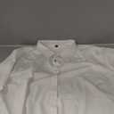 hiteJ.VER Button Down Shirts for Women Long Sleeve Dress Shirts Solid Business Casual Collared Work Blouses Tops, Size 5X, 