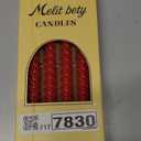 4 Pack 10 Inch Gradient Color Spiral Taper Candles for Wedding,Birthday,Christmas and Spring Home Decoration, Kitchen Twisted Candlesticks for Dinner Halloween,Thanksgiving (4, Red, 10 in)