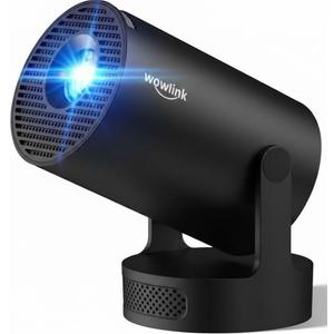 [Built-in Apps & 2026 Upgraded] Mini Projector with WiFi 6 and Bluetooth 5.4 Support 1080P Auto Keystone 180 Rotatable Projectors Portable Compatibile with HDMI/TV Stick/Memory Stick