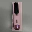 Go Brush Pro 2026 Hair Straightener Brush 300 Million Negative Ionic Portable Hair Straightener Comb for Women with 4 Temps Fast Heating MCH Ceramic Coating Smooth Frizz Hair Light Pink