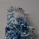 Anderson's Light Blue & White Sparkle Glitter Metallic Tinsel Twist for Trailer Or Golf Cart, 4 inches Wide x 25 ft Long, Christmas, Patriotic and Holiday Garland Decor for Parties and Parades