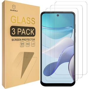 3 x Mr.Shield [3-Pack] Designed For Motorola Moto G53 5G [Protect Camera Version] [Tempered Glass] [Japan Glass with 9H Hardness] Screen Protector