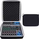 XANAD Hard Case for YAMAHA MG10XU or MG10 or MG0610-Input Stereo Mixer with Small Storage Cover - Carrying Storage Bag