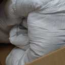 WhatsBedding Feather Down Fiber Comforter King Size,Duvet Insert King Filled with Feather and Down Fiber, All Season White Luxury Bed Comforter,Ultra Soft 100% Cotton 106"x90"