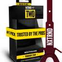 Nxtrnd Two Football Mouth Guard, Football Mouthpiece with Strap, Fits Adult & Youth (Maroon)