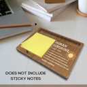 Inspirational Quotes Office Desk Decor Gift, Wooden Desk Note Pen Holder, Sticky Pen-holder for Office Home, Thank You Sunshine Gifts for Colleague Family Friends-A07