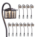 Low Voltage Landscape Lighting, 3.4W 155LM Oil-Rubbed Bronze Outdoor Landscape Path Lights