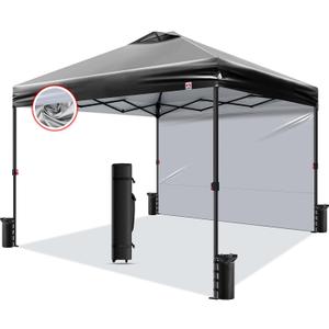 10x10 Pop Up Canopy Tent,10X10FT (Black, 10x10FT)