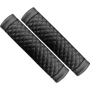 2pcs Car Seatbelt Covers Seat Belt Protector,Soft Sheepskin for adults,Universal Pad Protect Neck and Shoulder,Safety Cushion Car,Truck,Suv,Motorhome-Black