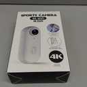 Li&Lu 4K Thumb Action Camera, Sports & Action Video Cameras Portable for Cycling, Motorcycle (with 64G-Card, Black)