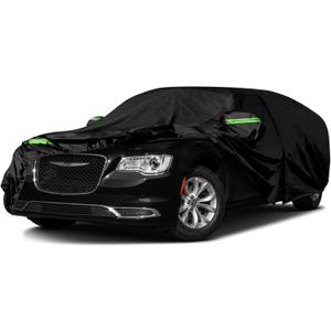 Waterproof Car Cover Compatible with Chrysler 300 300C 2011-2025, 210T All Weather Car Covers with Inner Cotton for Dust Snow Rain Protection