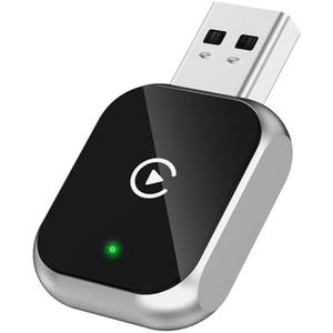 Junboer Mini Wireless Carplay Adapter for iPhone - Carplay Wireless Adapter Car Play Dongle Bluetooth, Compatible with iPhone iOS 10+, [2025 Upgraded] Silver