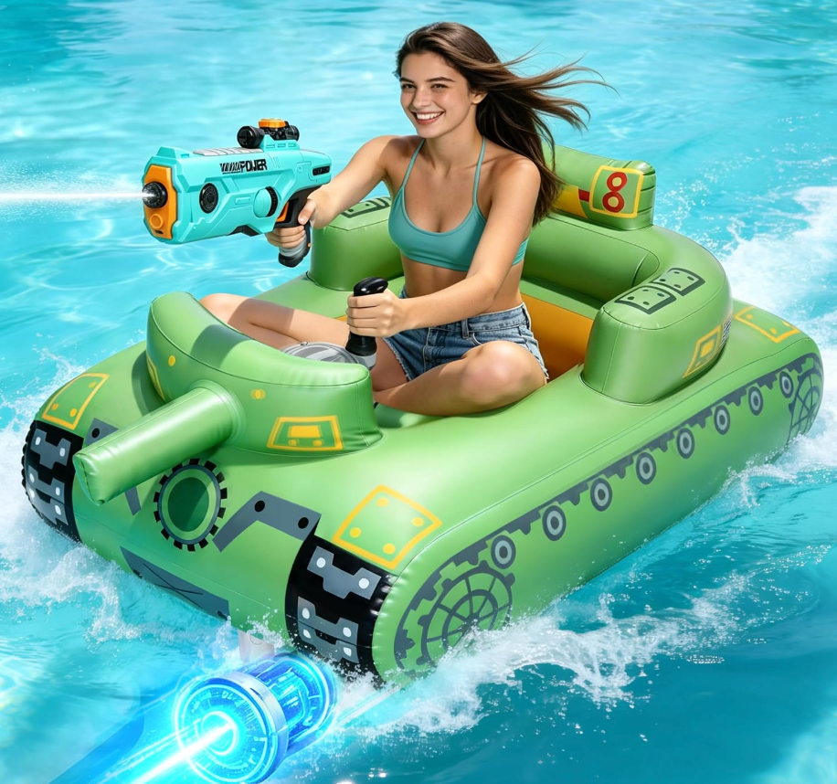 GIGIGO Motorized Pool Float for Adults, Rechargeable Electric Lounger