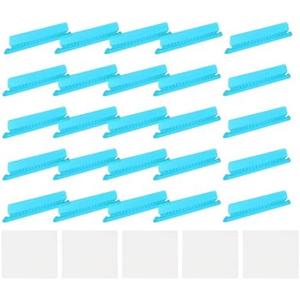 uxcell Hanging File Folder Tabs, 4 Inch Insertable Tabs and Inserts Plastic Clear File Organizer Labels Filing for Folder Quick Identification, Blue, 150 Pcs