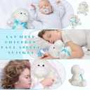 Poen 10 Pcs Lamb Stuffed Animal Sheep Plush Toys 11 Inch Little Lamb Plushy Cute Stuffed Animal Doll White Sheep Toys Huggable Toys Gift for Christmas Easter, Little Ones, Friends, Birthday, Gifts