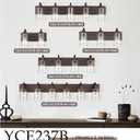 Emliviar 44.7 Inch Large Vanity Light for Bathroom, 6 Light Farmhouse Sconces Wall Lighting Over Mirror with Clear Glass, Oil Rubbed Bronze Finish, YCE237B-6W ORB