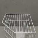 3-Tier Corner Shelf Counter and Cabinet Organizer - Steel Metal Wire - Rust Resistant - Plates, Dishes, Cabinet & Pantry Organizer - Kitchen Organization (10 x 7.5 Inch)(White)