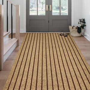 Outdoor/Indoor 2ft x 6ft Runner Rug, Hallway Custom Sizes Non-Slip Rubber Backing Area Runner Rugs Waterproof Carpet Rugs for Kitchen Entryway Balcony Garage Stair Laundry