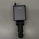 LISEN Retractable Car Charger USB C [Upgraded Dual Type C] 75W Fast 4 in 1 Car Charger for iPhone 17, Gifts for Him Her Men Women, Car Accessories for Galaxy S25 S26 Phone 17 Pro Max 16 15 (Grey)