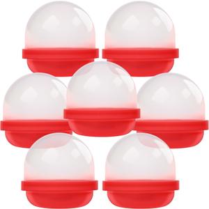 Capsule Vending Machine Translucent Red Acorn Capsules Empty 50 pcs 2 inch - Gumball Machine Capsules Bulk Party Favors DIY Containers - Easter Basket Stuffers Gifts Pinata Stuffers