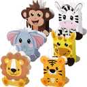 TaoBary 24 Pieces Safari Jungle Goodie Bag Party Favor Bags with Handles for Kids Birthday Safari Themed Party Supplies (Dimensional Style)