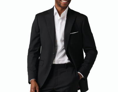 Alton Lane Mercantile Tuxedo Tailored Fit - Premium Quality Tuxedo for Men, Stylish and Elegant Formal Suit for Men (42, Black)