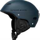 OutdoorMaster Kelvin Ski Helmet - Snowboard Helmet for Men, Women & Youth (Small, Dark Blue)