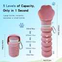 Portable Dog Water Bottle, Leak-Proof Silicone Bowl 225–550ml | Portable dog water bottle with five capacities and a leak-proof squeeze design for daily walks and outdoor activities.