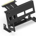 EZDIY-FAB PCIe 4.0 GPU Mount Bracket Graphic Card Holder Multi-Angle Adjustment, Video Card VGA Support Kit with PCIe 4.0 X16 Gen4 17cm/6.69in Riser Cable - Black