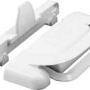 Prime-Line F 2686 Sliding Window Slam Latch, 3-5/8 In. Hole Centers, Fits Vertical Sliding Windows by International Window Corporation (IWC), Diecast Zinc, White (Single Pack)