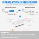 Romwish 2FT T8 LED Tube Light, Type A+B, 10W(=24W), 5000K Daylight, 1120LM, Plug & Play or Ballast Bypass, Double End Powered, T8/T10/T12 Fluorescent Replacement, 24 Inch, Clear, 4 Pack