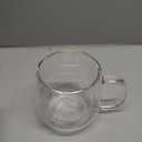 CNGLASS 16oz Double Walled Glass Coffee Mugs(2-pack),Large Clear Coffee Cups with Handle,Glass Espresso Mugs for Latte,Cappuccino,Tea