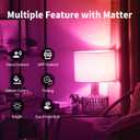 ANWIO Matter Smart Light Bulbs 8.5W (60W Replacement) A19 E26 LED Bulb Compatible with SmartThings App, Alexa, Google Assistant, Color Changing Light Bulb, 806lm,2.4Ghz only,Hub Required（2-Pack）