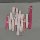 SUNBEAUTY Paper Decoration, Set of 9 - Hot Pink Flower Hanging Ornaments, Party Fans & Floral Backdrop for Weddings, Baby Showers, Birthdays & More