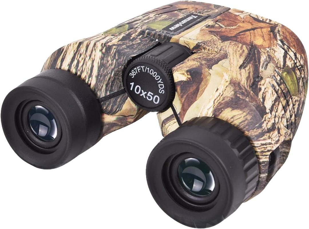 10x50 Compact Binoculars for Adults - Long Distance View, High Powered Binoculars with Travel Case - Lightweight, Large Eyepiece, Water & Fog Proof - Hunting, Bird Watching, Cruise