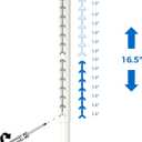 Projector Mount, 42.5 inch to 59 inch Adjustable Height ,Universal Full Motion Ceiling Bracket 22lb Max Weight and Extendable Arms Tilt Rotating Swivel Mount for Home and Office Projector White