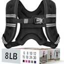 Zeerun Weighted Vest for Women & Men with Reflective Stripe and Adjustable Buckle, Comfortable & Durable Rucking Vest for Walking, Running & Strength Training