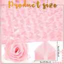 Hoteam 429 Pcs Premade Satin Ribbon Rose Petals Half Finished Three Color Eternal Rose DIY Flowers Bouquets Everlasting Floral for Birthday Wedding Anniversary(Pink)